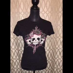 ❇️SOLD❇️ RARE-Out is Print RockSteady Skull Pinup TShirt